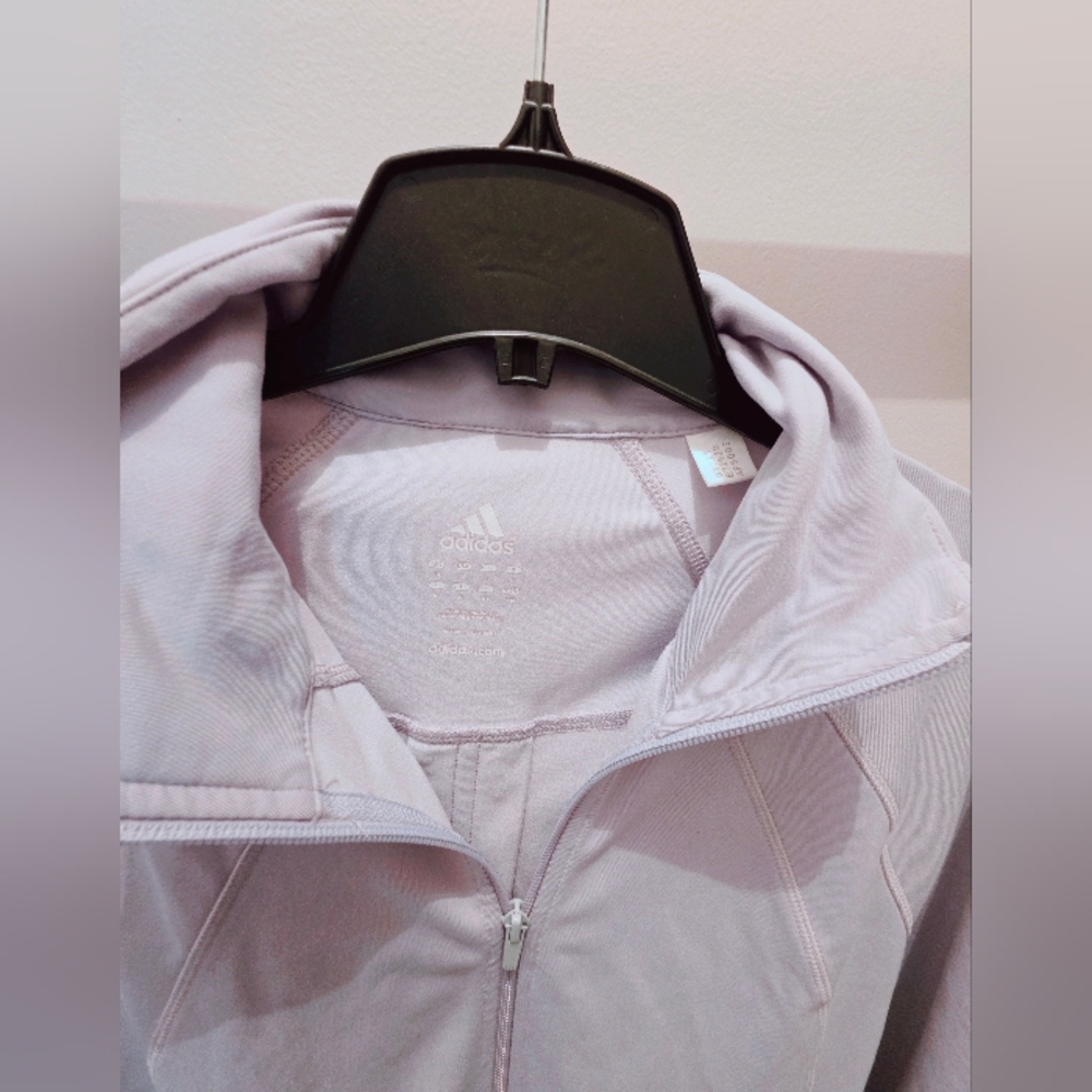 Adidas Women's Light Gray Bomber Jacket